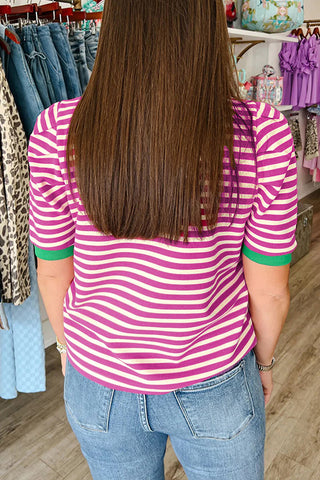 Striped Short Sleeve T-Shirt