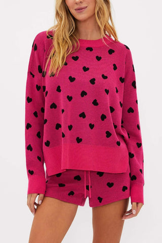 Heart Pattern Sweater