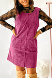 Corduroy Pinafore Mini Dress