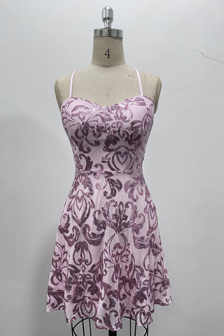 Strappy Floral Mini Dress