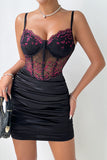 Lace-Detail Bustier Sundress
