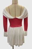 Off-Shoulder Tie-Front Casual Dress