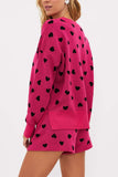 Heart Pattern Sweater