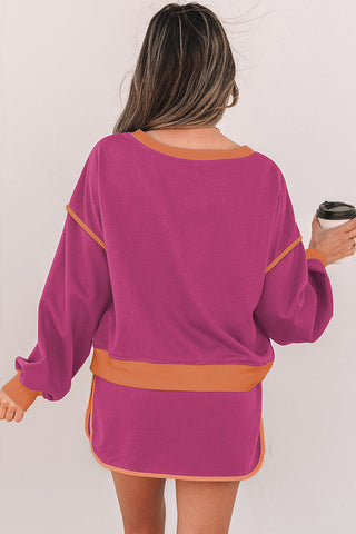 Relaxed Pullover and Skirt Set