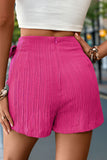Wrap-Front Skort with Bow Accent