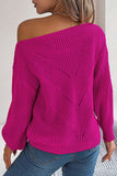 Off-Shoulder Knit Sweater