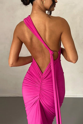 One-Shoulder Maxi Dress