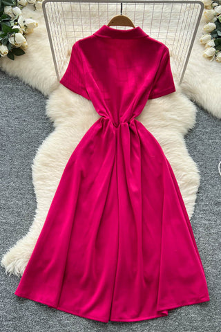 Collared Colorblock Dress