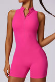 Sleeveless Zip Front Romper
