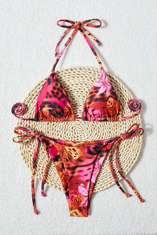Tie-Up Bikini Set
