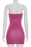 Strapless Polka Dot Mini Dress