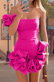 Elegant Ruffle Mini Dress