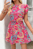 Vibrant Paisley Casual Dress