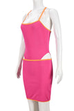 Cutout Bodycon Skirt Set