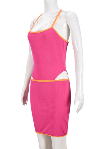 Cutout Bodycon Skirt Set