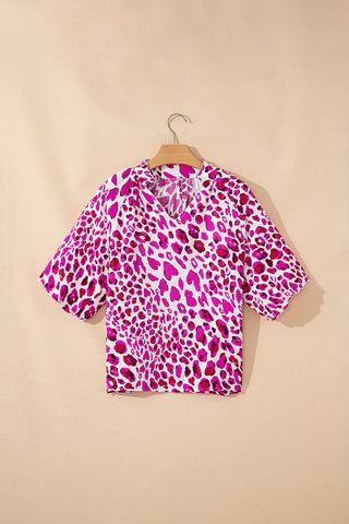 V-Neck Patterned T-Shirt