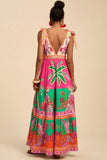 Tropical Print Maxi Dress