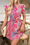 Vibrant Paisley Casual Dress