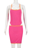 Cutout Bodycon Skirt Set