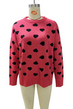 Heart Pattern Sweater