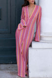 V-Neck Printed Maxi Dress