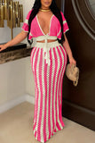 Stylish Knit Skirt Set
