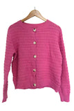 Textured Button-Front Jacket