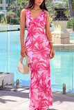Floral Print Casual Maxi Dress