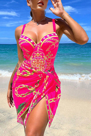 Elegant Chain-Pattern Bikini Set