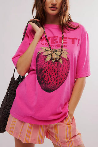 Fruit Graphic Oversized T-Shirt
