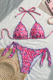 Floral Triangle Bikini Set