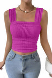 Smocked Square Neck Cami Top