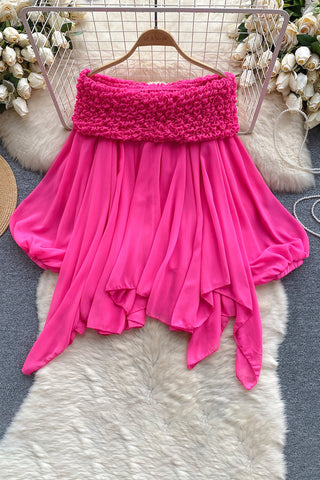 Boho Draped Bandeau Top