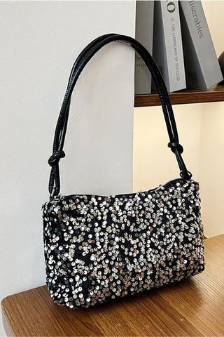 Sequined Evening Shoulder Bag