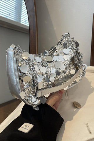 Chic Sequined Shoulder Bag