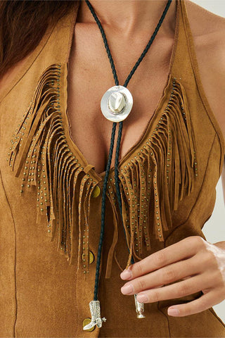 Western-Inspired Bolo Necklace