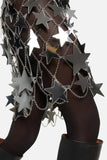 Star-Adorned Chain Strap Top