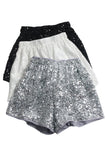 Glittering Sequin Casual Shorts
