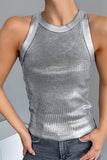 Ribbed Sleeveless Tank Top