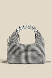 Statement Handle Rhinestone Bag