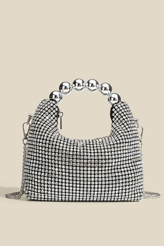 Statement Handle Rhinestone Bag