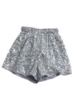 Glittering Sequin Casual Shorts