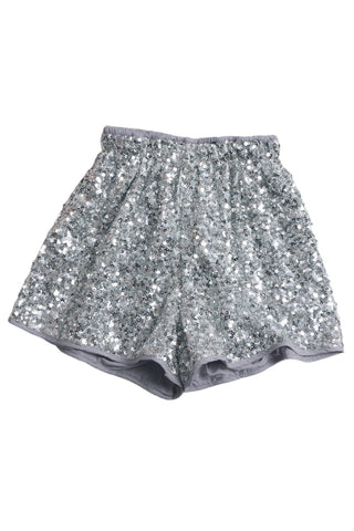 Glittering Sequin Casual Shorts