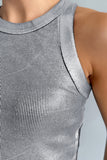 Ribbed Sleeveless Tank Top