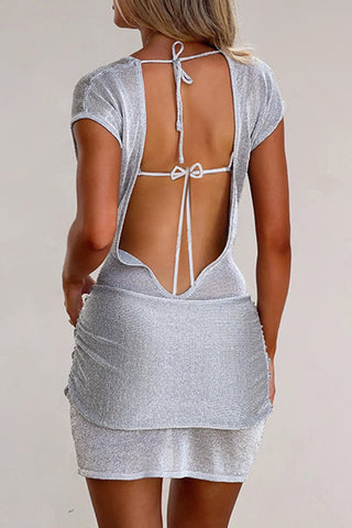 Elegant Ruched Skirt Set