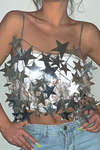 Star-Embellished Camisole Top
