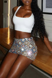 Sequin Mini Skirt