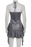 Leopard Print Casual Mini Dress