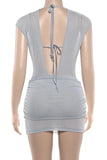 Elegant Ruched Skirt Set