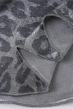 Leopard Print Casual Mini Dress